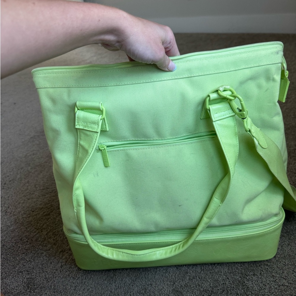BEIS Citron Green mini weekender